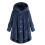 Fleece-hettegenser til dame, marineblå, pluss størrelse 2-3XL 1