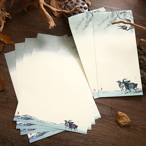 Retro Kawaii Envelopes Set 2PC Compatible with Standard