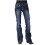 Damjeans med vida ben och stretch, plus size och hög midja 2