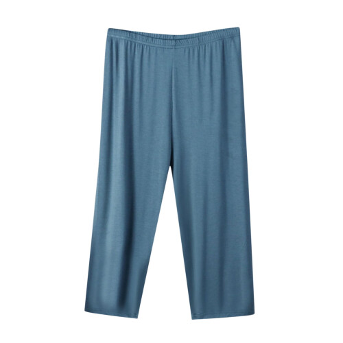 Damen Caprihose, einfarbig, locker, weites Bein, Sommer 1
