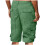Short cargo pour homme, léger, à séchage rapide, longueur genou 3