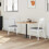 VidaXL vidaXL Dining Chairs 2 pcs White 43 x 54 x 89 cm Solid Rubber Wood 5