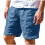 Men's Casual Linen Blend Cargo Shorts Solid Color 5-Pocket 2