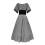 Vestido de baile cinza feminino do século XIX com espartilho e aplicações de patchwork – 5
