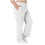 Calça feminina plus size lisa com cintura elástica e bolsos. 2