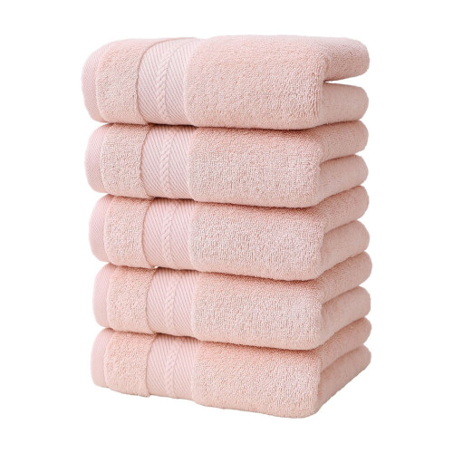 5er-Pack Premium-Baumwollhandtücher, rosa