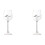 Verres à vin requin, gobelets rouges, lot de 2 1
