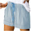Plus size dameshorts med elastisk talje og afslappet pasform 2