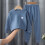 Fleece Thermal Underwear Set for Teens Navy 2
