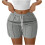 Women's Short Tight Shorts with Elastic Waist and Drawstring 2