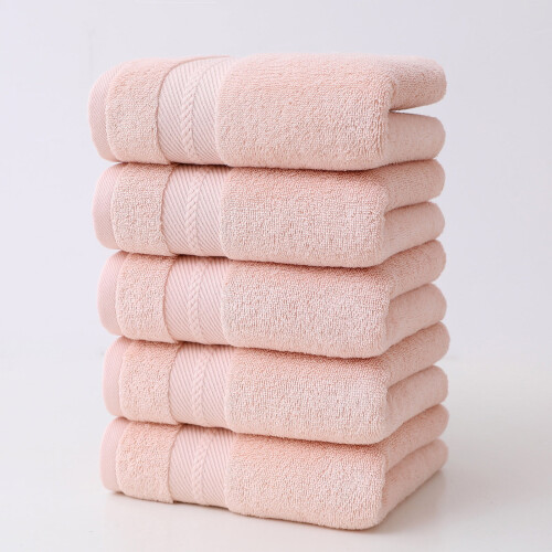 5er-Pack Premium-Baumwollhandtücher, rosa 1