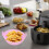 Silikon-Airfryer-Einlage rund 1er-Pack Rosa 6