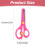Safety Scissors Green Blunt Tip 1 Pair 2