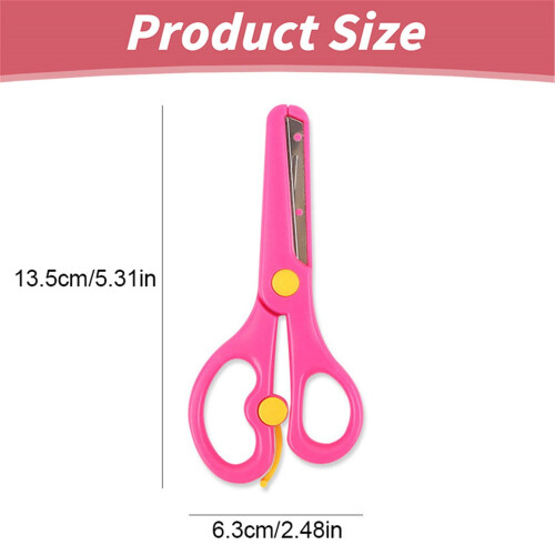 Safety Scissors Blue Blunt Tip with Cap 1 Pair 2