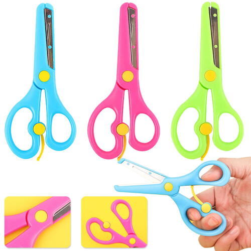 Safety Scissors Green Blunt Tip 1 Pair 2