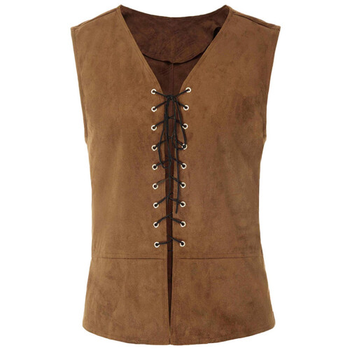 Ανδρικό γιλέκο Steampunk Gothic Πράσινο αμάνικο γιλέκο