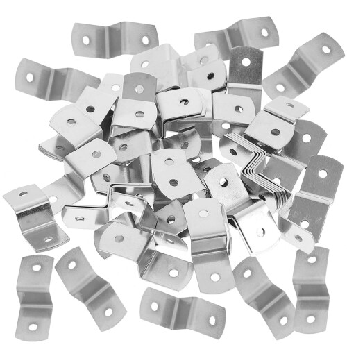 OUNONA Z-offset clips silver iron 50 pcs 1