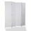 Room Divider 4-Panel Folding Screen White 6FT 1