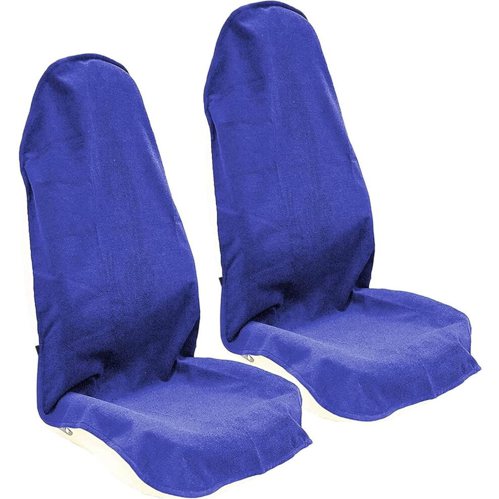 Waterproof Car Seat Cover For Front Seats 2Pcs Blue 972899418436