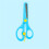 Safety Scissors Blue Blunt Tip with Cap 1 Pair 2