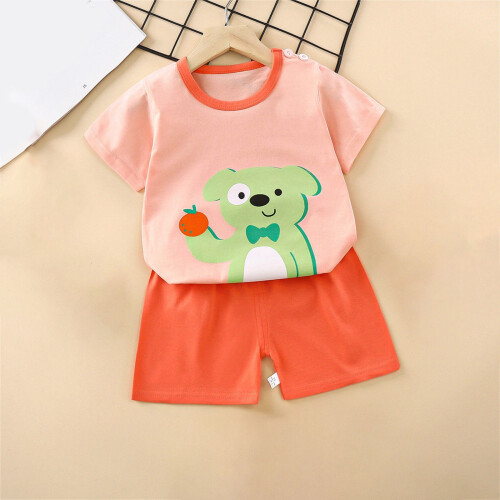 Ensemble d'été imprimé à manches courtes pour tout-petits (3M-6T) 1