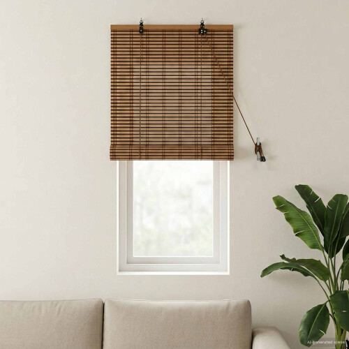 VidaXL vidaXL Roller Blind Brown 40 x 160 cm Bamboo