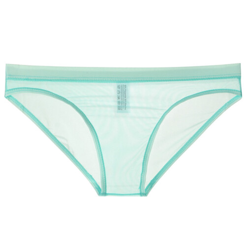 Cueca triangular masculina de cintura baixa em malha respirável 1