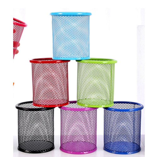 Pyöreä kynäkotelo Elegantti työpöytälisävaruste 2 kpl 1