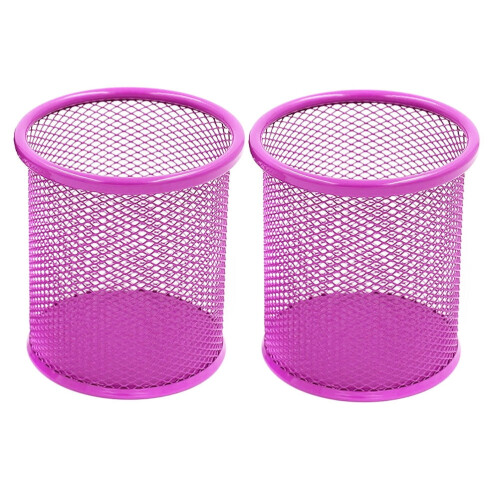 Pyöreä kynäkotelo Elegantti työpöytälisävaruste 2 kpl 2