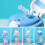 Draagbare plastic waterfles met rietje, 500 ml 2