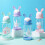 Draagbare plastic waterfles met rietje, 500 ml 7