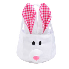Sac fourre-tout en toile à oreilles de lapin de Pâques (1 pièce)