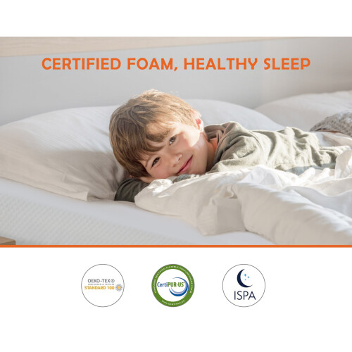 Green Tea Memory Foam Mattress Twin White Medium Firm 2
