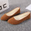 Women's solid slip-on flat casual shoes size 12 1