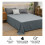 Drap-housse uni Elainilye pour lit double 6