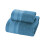 Serviette de bain en coton doux 71 x 140 cm verte 5