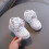 Scarpe da ginnastica LED da ragazza, argento, taglie 4-10 6