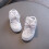 Scarpe da ginnastica LED da ragazza, argento, taglie 4-10 5