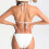 Women's backless one-piece swimsuit with cutouts and 5