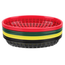 Panier de service alimentaire avec doublure en plastique réutilisable