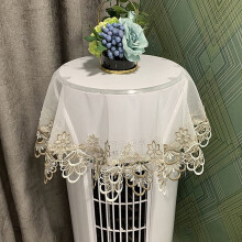 Lace jacquard round tablecloth for home decor