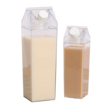Wasserflasche aus Milchkarton, BPA-freier Kunststoff, 500 ml/1000 ml