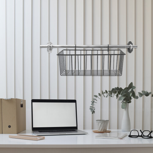 Metal Hanging Storage Basket for Bathroom Kitchen 1