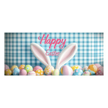 Fotohintergrund mit Osterhase und bunten Eiern, 18 x 4 m