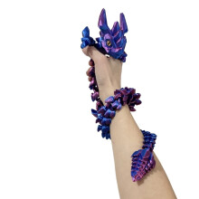 Bréagán fidget dragan priontáilte 3D le hailt sholúbtha