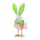 Osterhase und Vogel Plüschdekoration, 27 cm 1