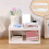 Bureau-organizer van kunststof met 2 planken 1