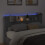 VidaXL vidaXL Storage Headboard with LED Concrete Grey Engineered Wood 5