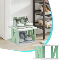 Étagère à chaussures simple et épaisse pour portes étroites, à 3 niveaux