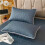 Kingfansion Solid Color Pillowcases Dark Blue 18.89"x29.13" 2